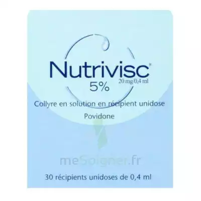 Nutrivisc 5 % (20 Mg/0,4 Ml) Collyre Sol En Récipient Unidose 30unidoses/0,4ml à Saint-Médard-en-Jalles